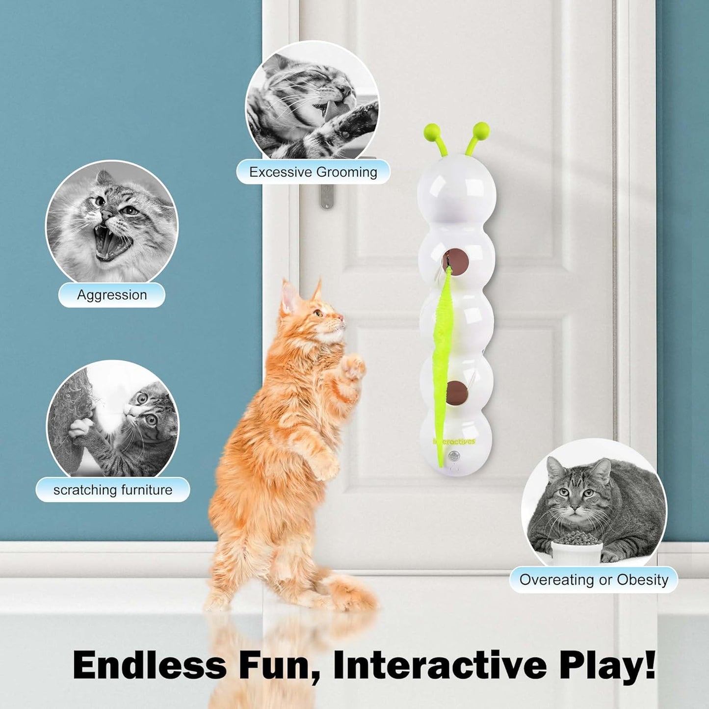 PouncePop – Motion-Activated Cat Teaser Toy